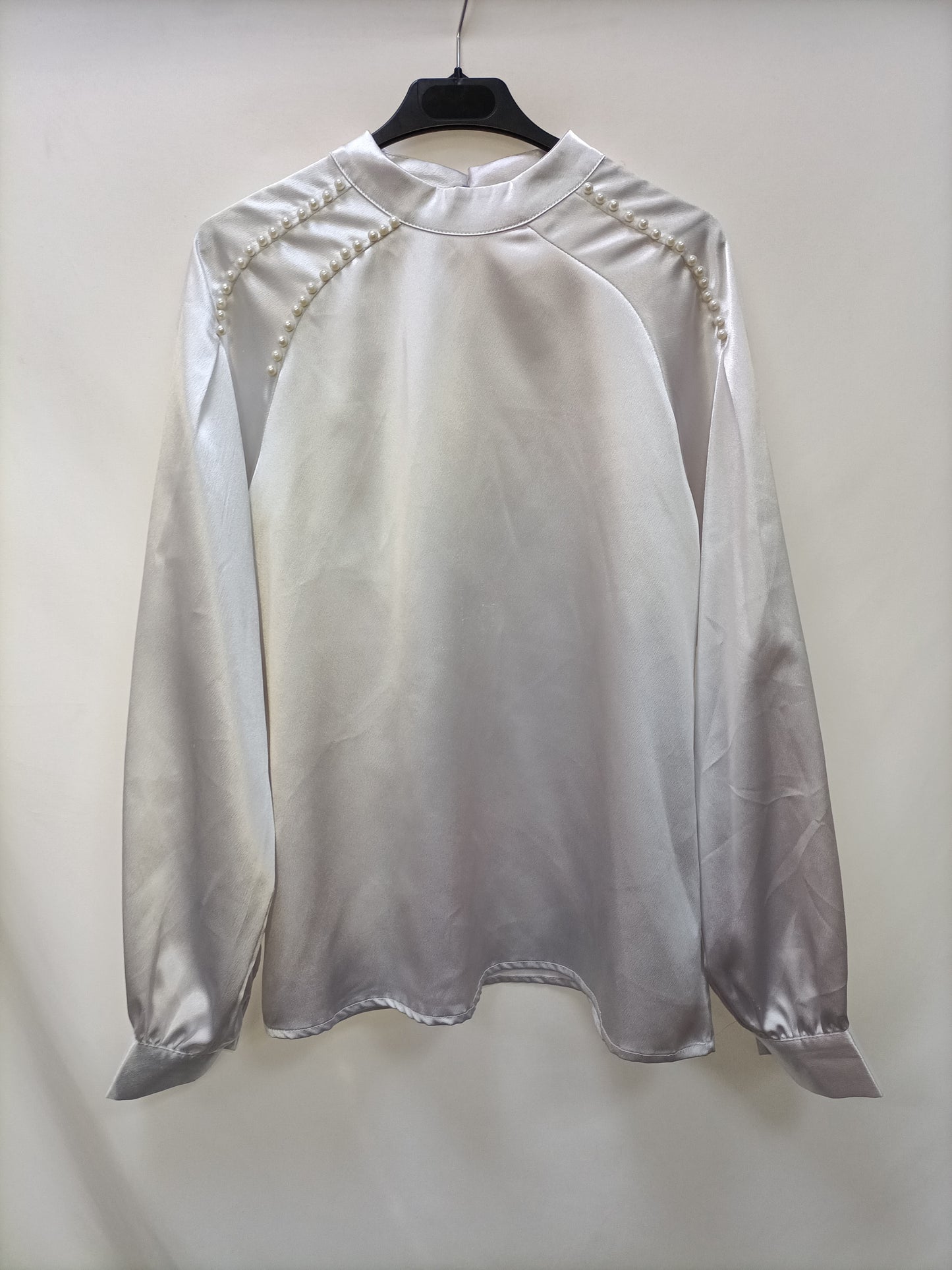 OTRAS. Blusa gris perlas T.u(s)
