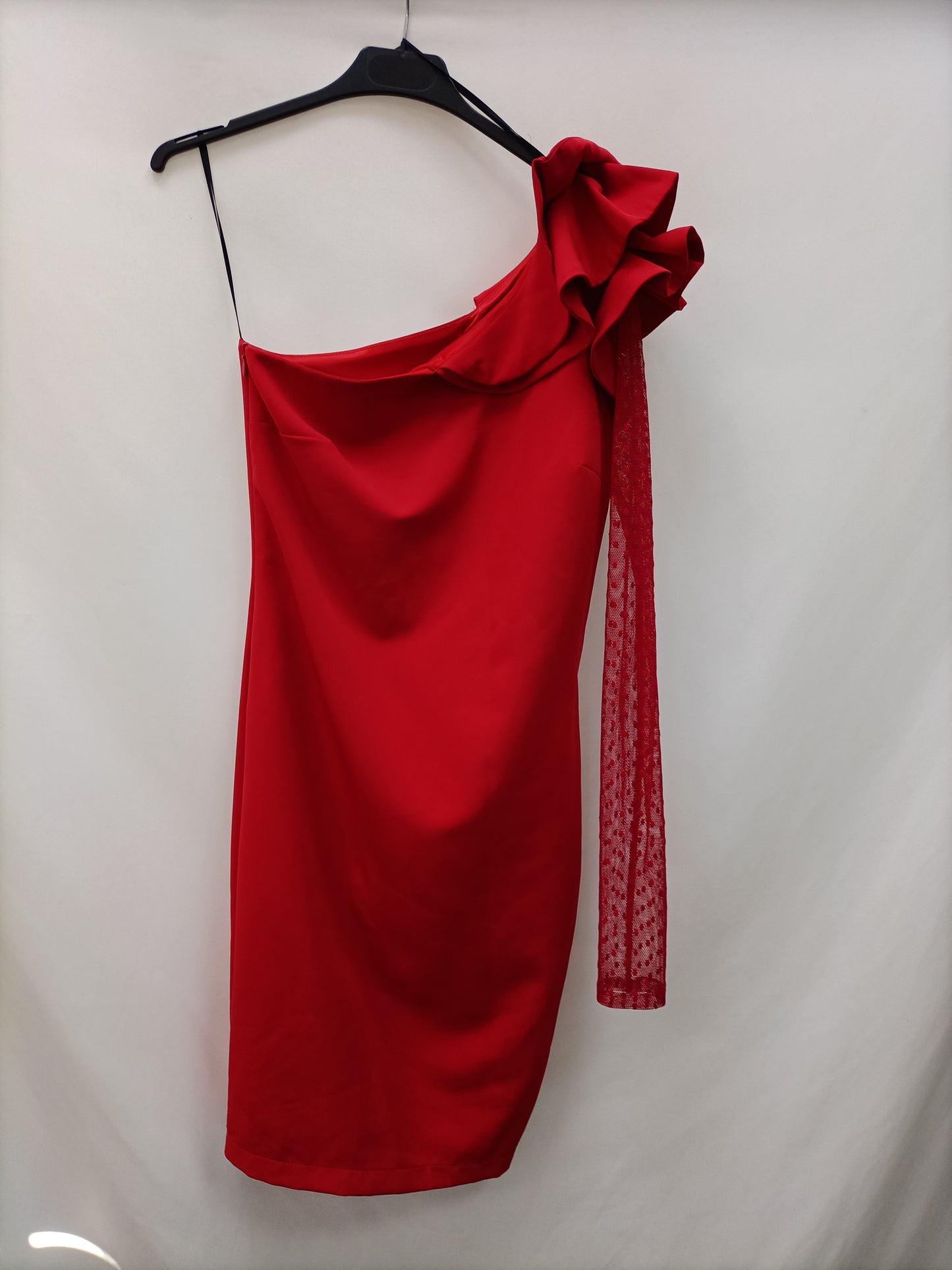 OTRAS. Vestido rojo plumeti T.u(s/m)