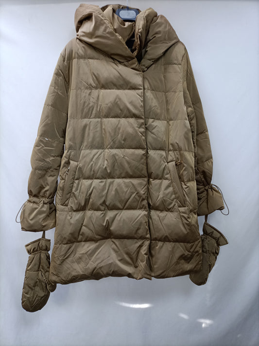 ZARA. Camel down jackets Tl