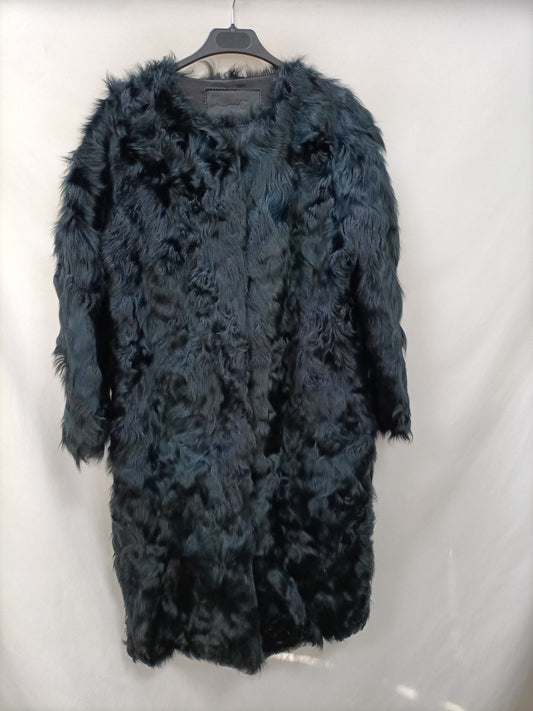 BIMBA Y LOLA. Black fur coat Tl