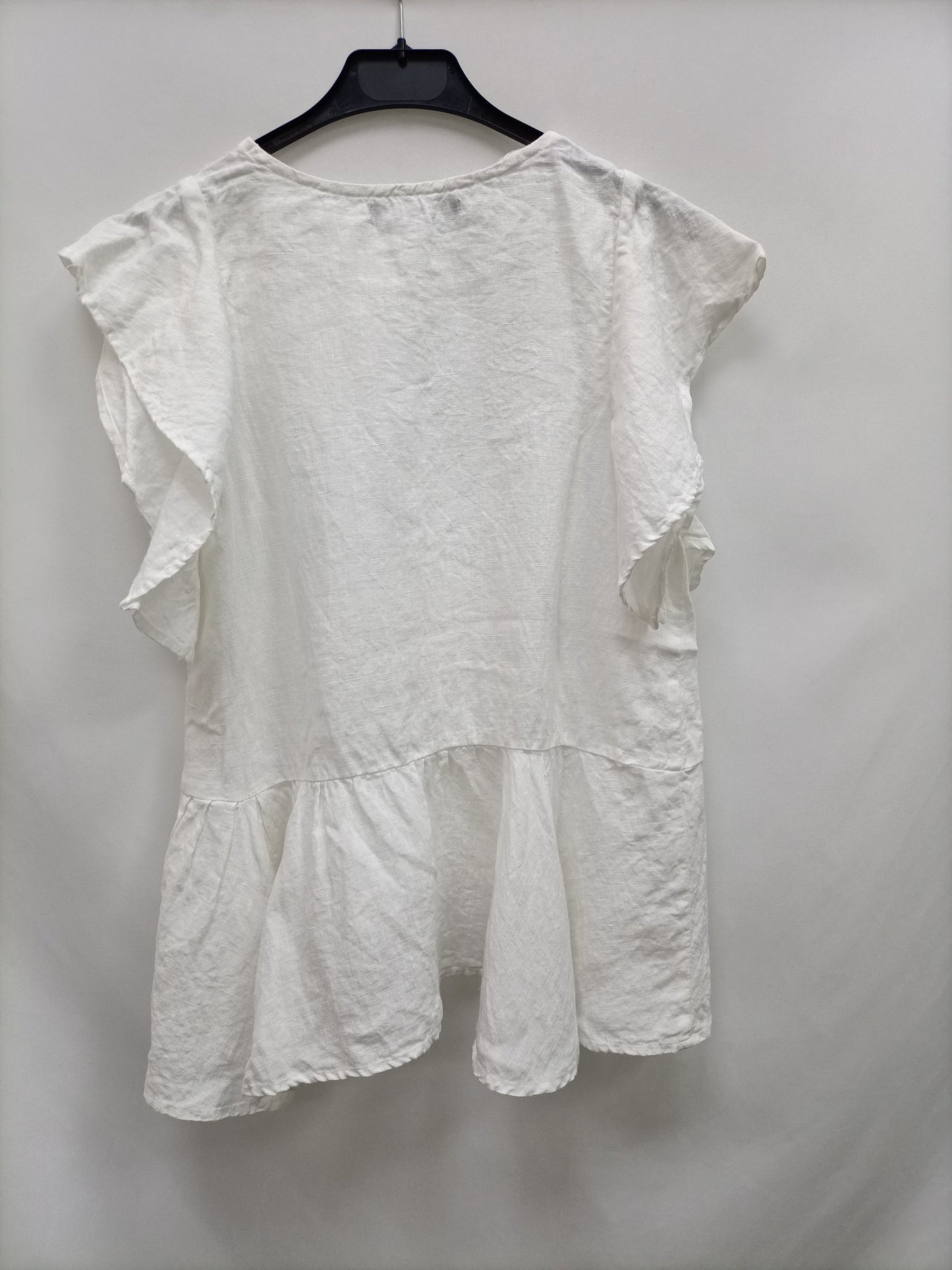 SFERA. Top lino blanco  T.s