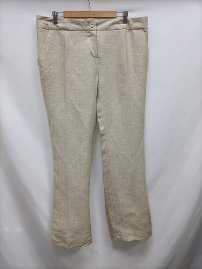 ABS. Beige herringbone trousers size 50