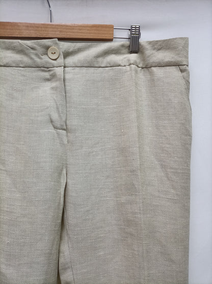 ABS. Beige herringbone trousers size 50
