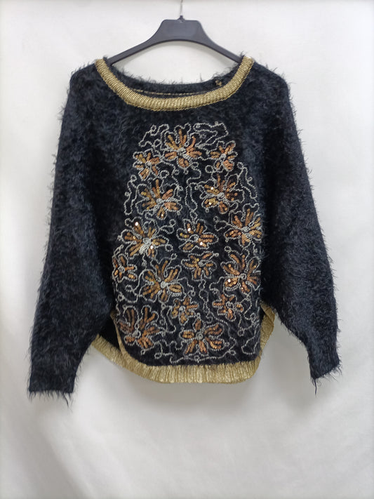 OTHERS. Sequined furry sweater Your(s)