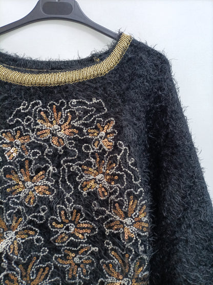 OTHERS. Sequined furry sweater Your(s)