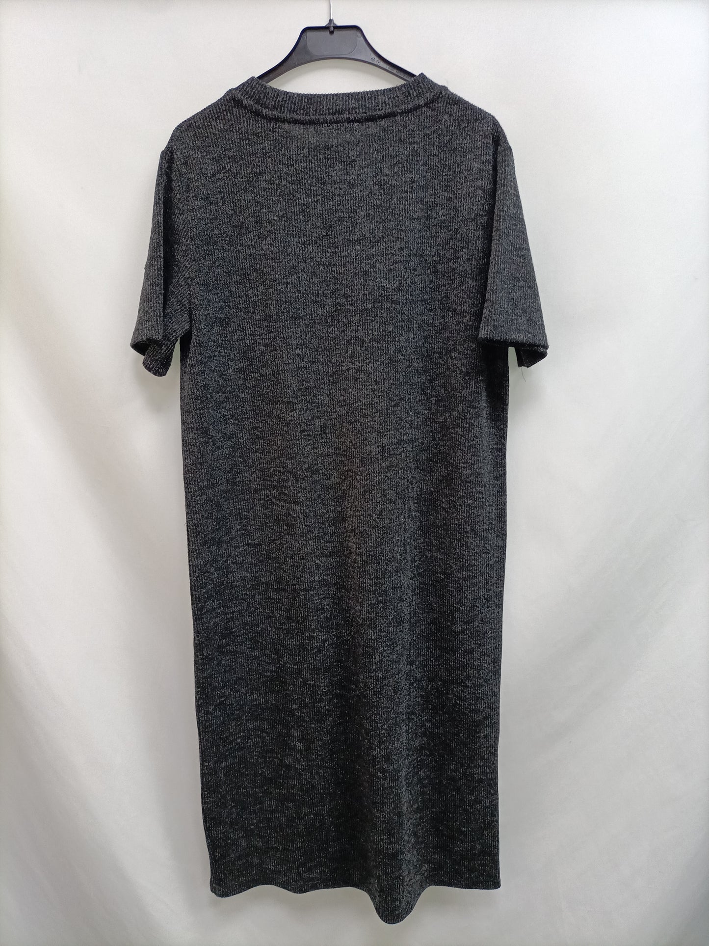 ZARA. Grey ribbed dress Tm