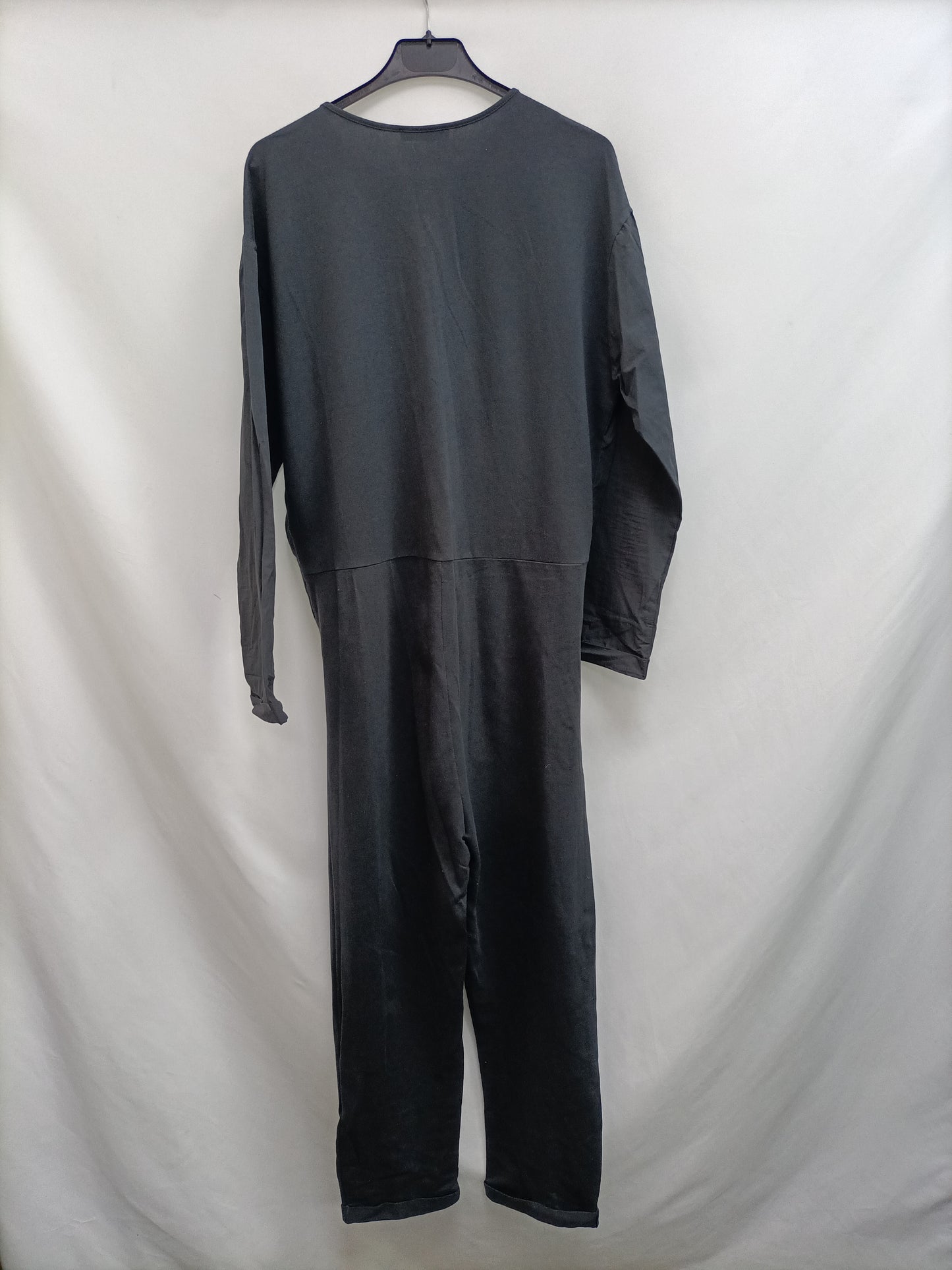 ZARA. Long gray textured Ts jumpsuit