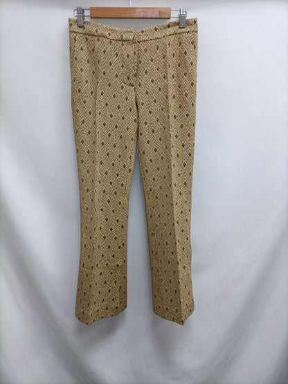 SEMICOUTURE. Gold straight-leg trousers Ts