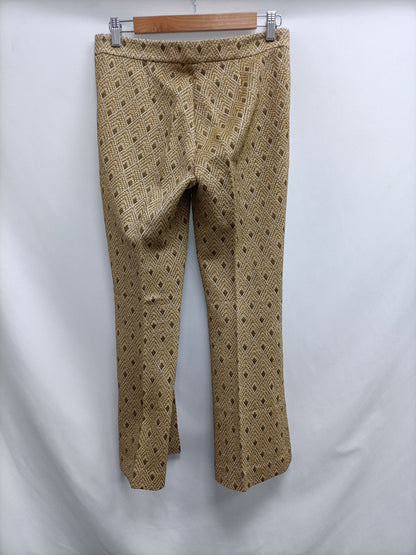 SEMICOUTURE. Gold straight-leg trousers Ts