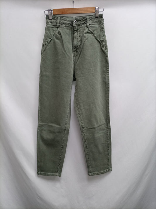 OTRAS. Pantalón denim verde T.xs