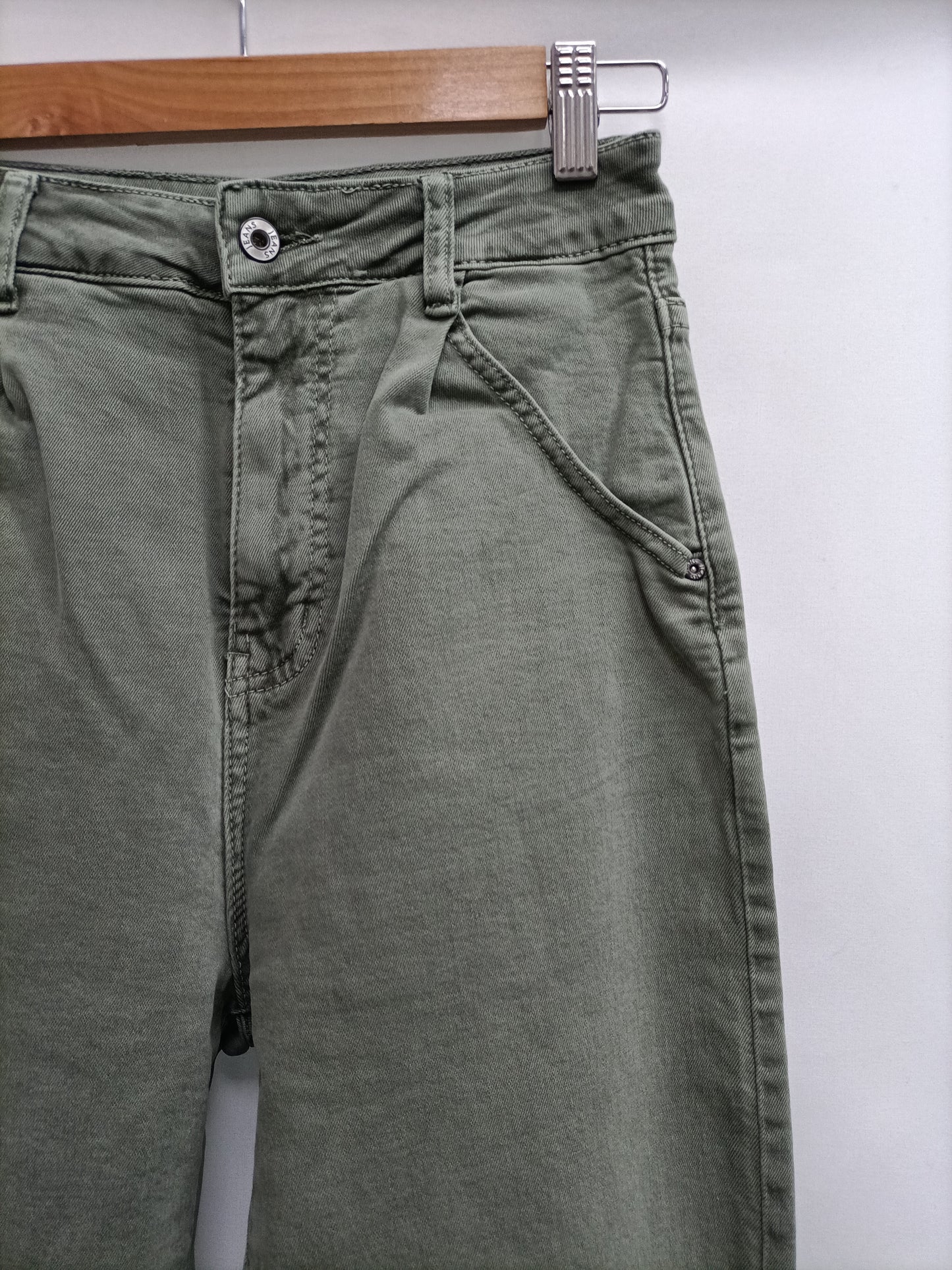 OTHERS. Green denim pants T.xs