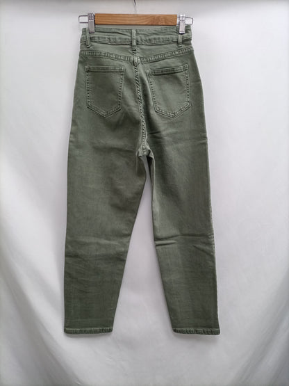 OTHERS. Green denim pants T.xs