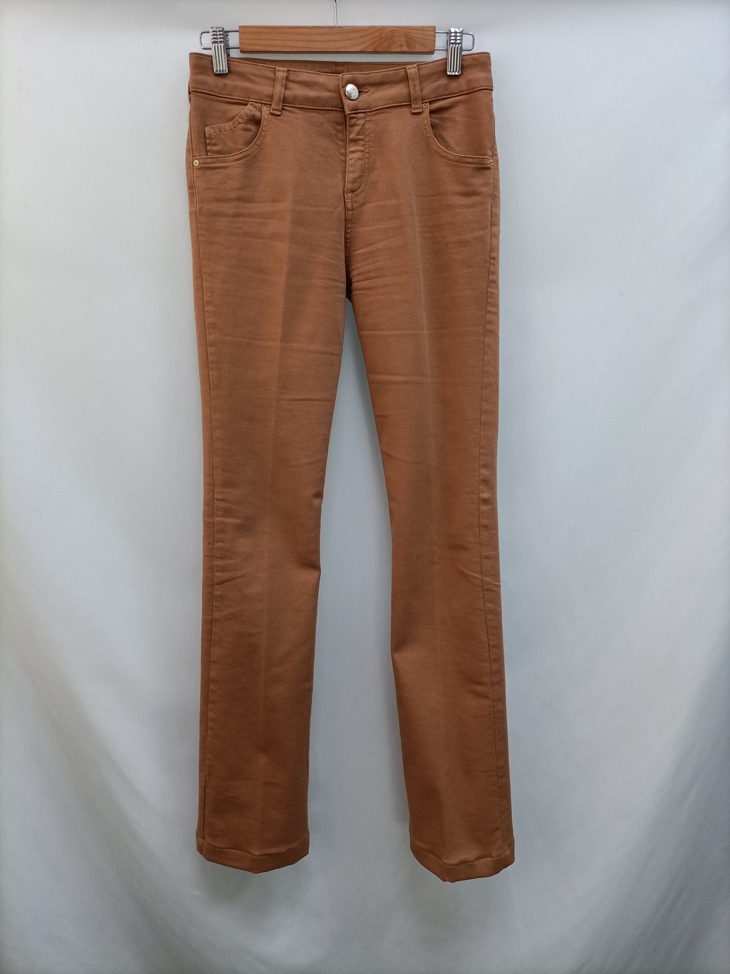 KOOKA. 36" tile flared trousers (tare)