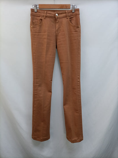 KOOKA. 36" tile flared trousers (tare)
