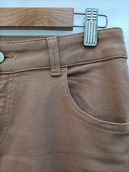 KOOKA. 36" tile flared trousers (tare)