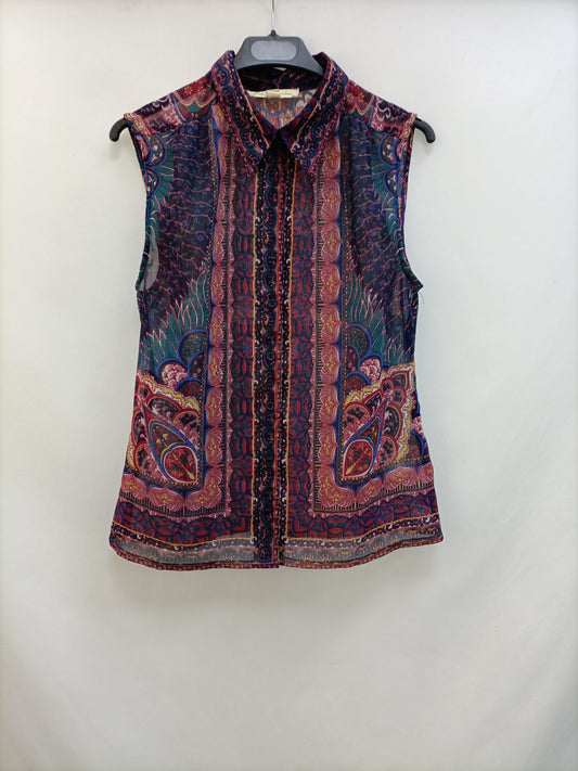 URBAN OUTFITTERS. TS semi-sheer sleeveless blouse