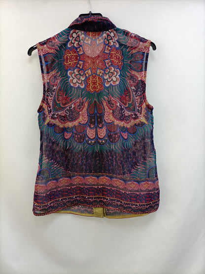 URBAN OUTFITTERS. TS semi-sheer sleeveless blouse