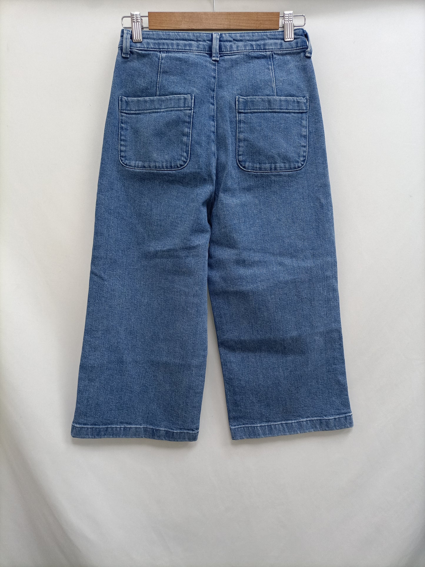 UTERQÜE.Pantalones culotte pesqueros T.38