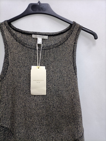 SPRINGFIELD.Gold knit dress TM