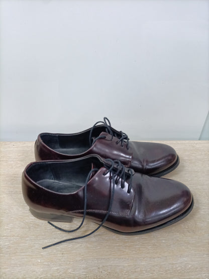 COS.Zapatos cordones piel burdeos T.39