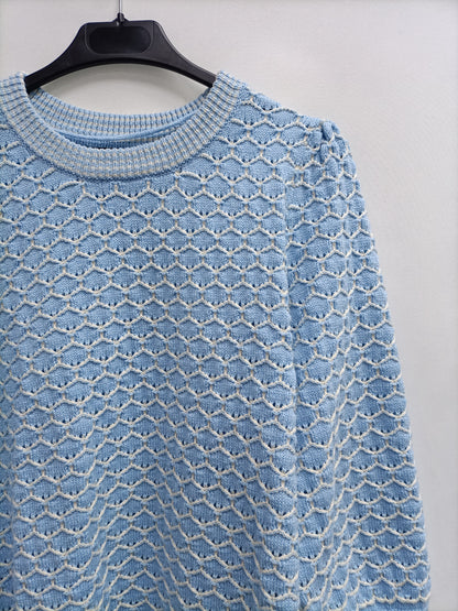 VERO MODA.Jersey punto bicolor T.L