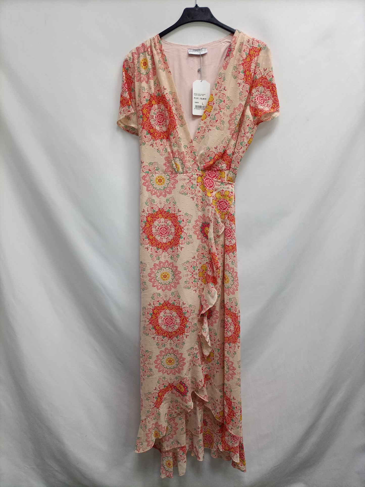 POLÍN ET MOI.Vestido largo cruzado T.L