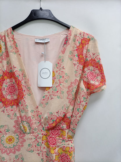 POLÍN ET MOI.Vestido largo cruzado T.L