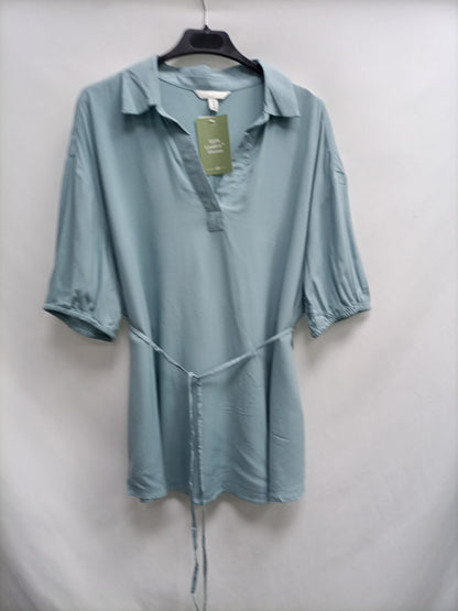 H&amp;M. Blue short-sleeved shirt TM