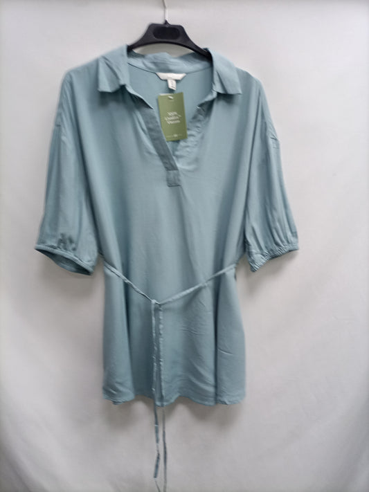 H&amp;M. Blue short-sleeved shirt TM