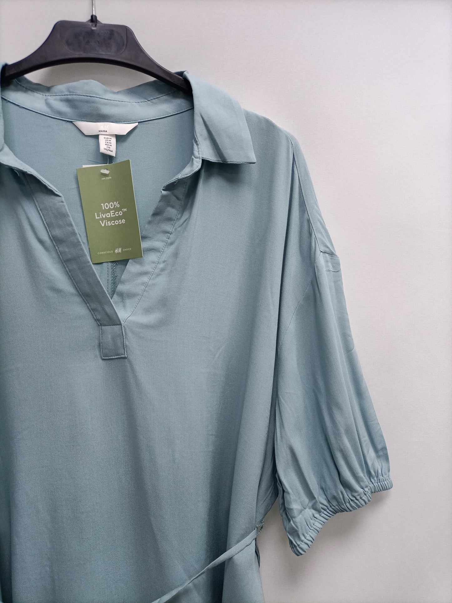 H&amp;M. Blue short-sleeved shirt TM