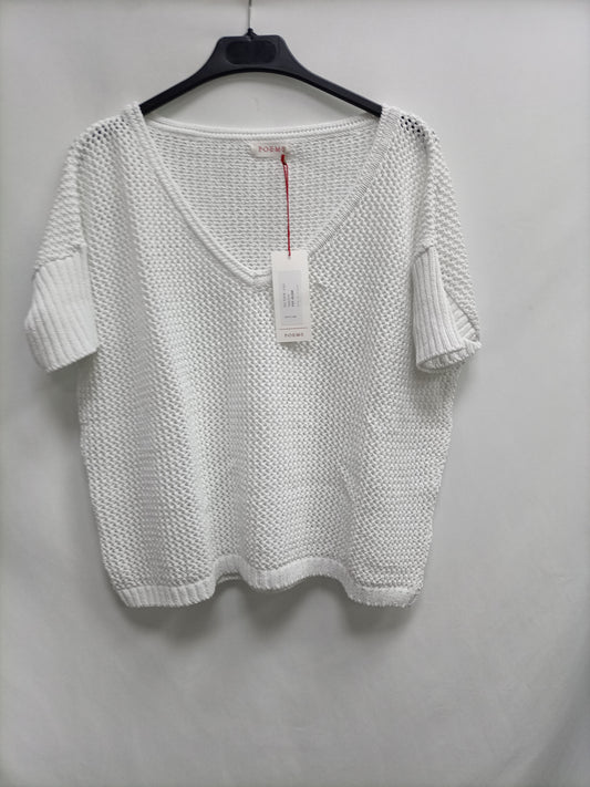 POEMS.Open knit top/sweater TS/M