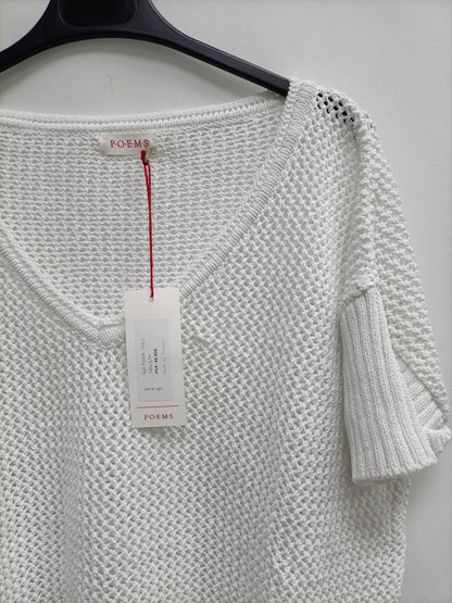 POEMS.Open knit top/sweater TS/M