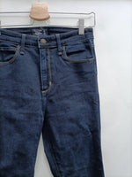 ABERCROMBIE&FITCH.Pitillos denim oscuro T.36
