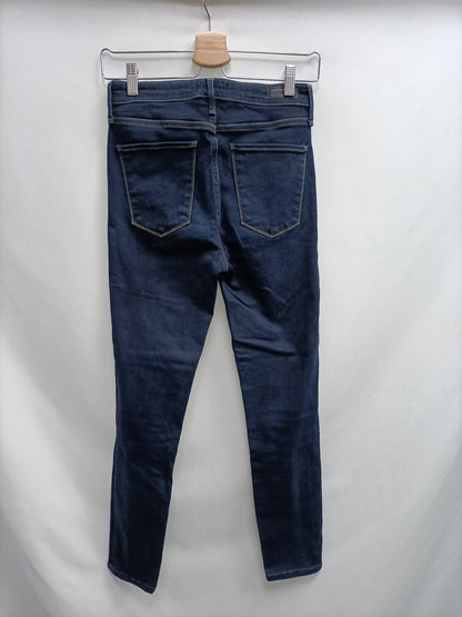 ABERCROMBIE&FITCH.Pitillos denim oscuro T.36