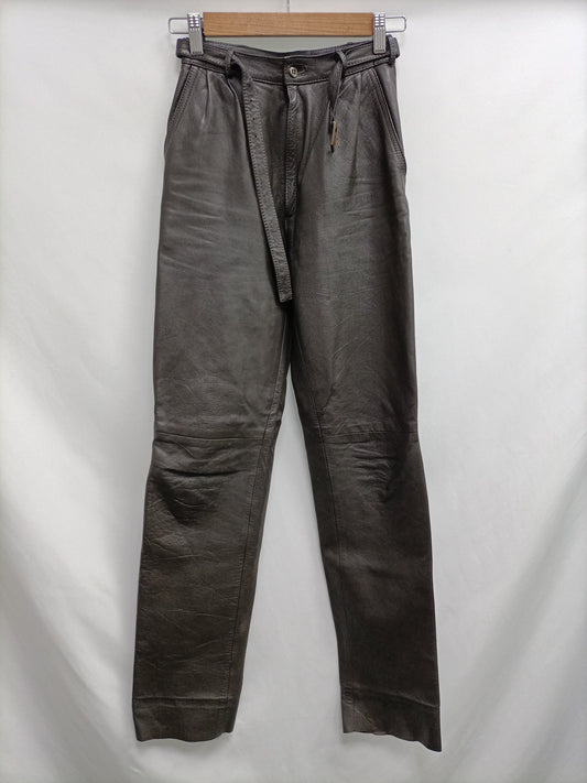 OTHERS.Straight leather pants S.34 (vintage)