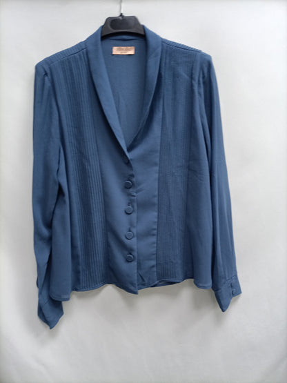 BIMANI.Blue blouse with shoulder pads TM
