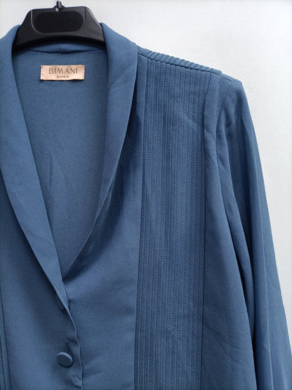 BIMANI.Blue blouse with shoulder pads TM