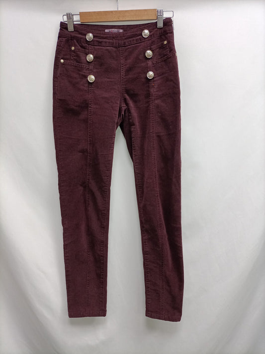 MORGAN.Burgundy corduroy trousers S.34