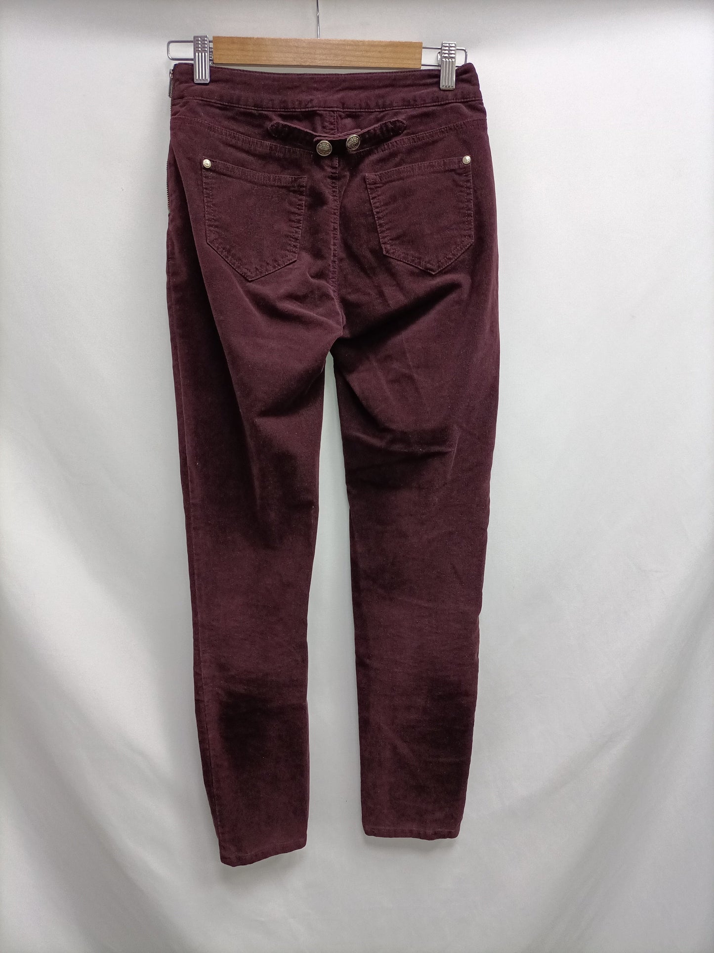 MORGAN.Burgundy corduroy trousers S.34