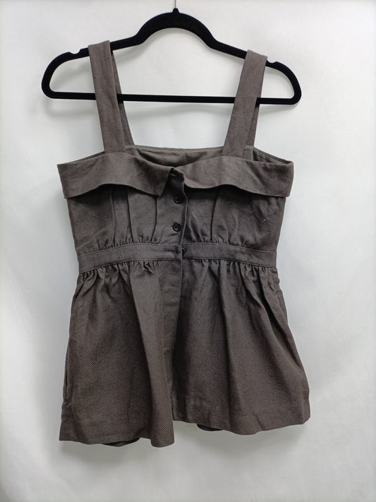 UTERQÜE.Top gris topo T.S