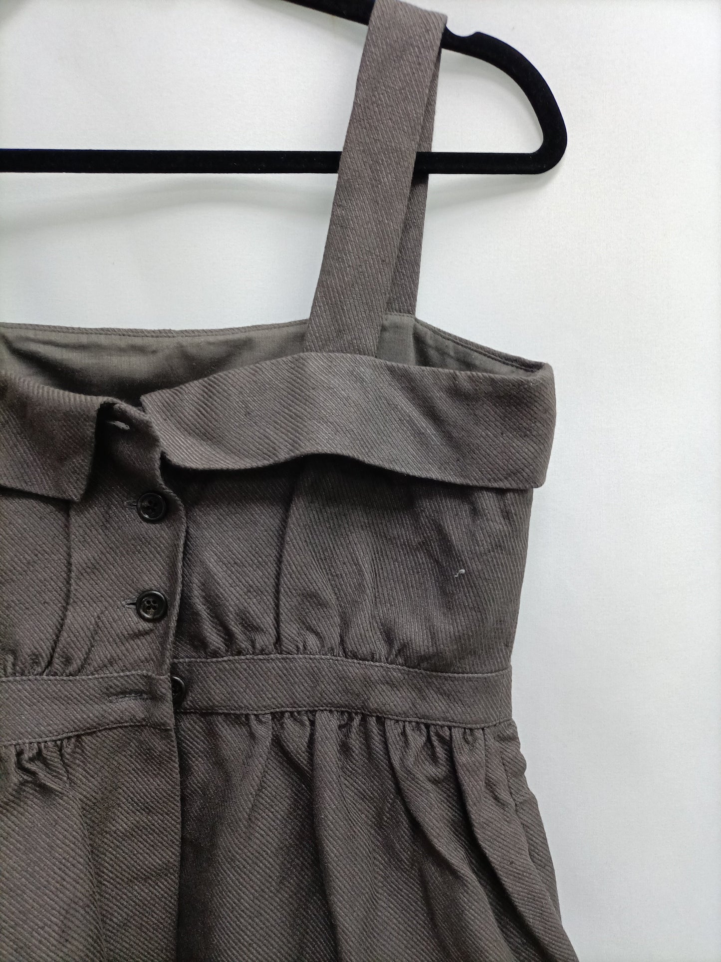 UTERQÜE.Top gris topo T.S