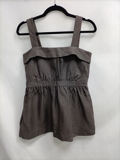 UTERQÜE.Top gris topo T.S