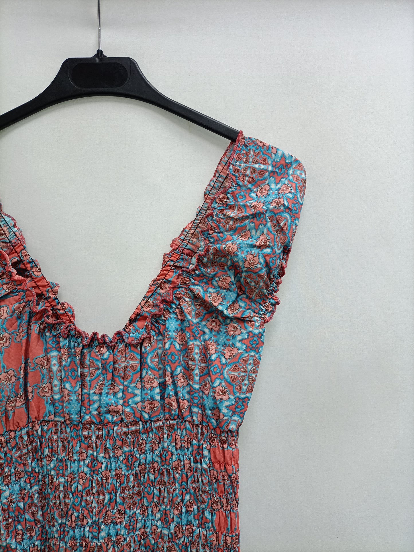 LUNA LLENA.Vestido largo estampado T.38