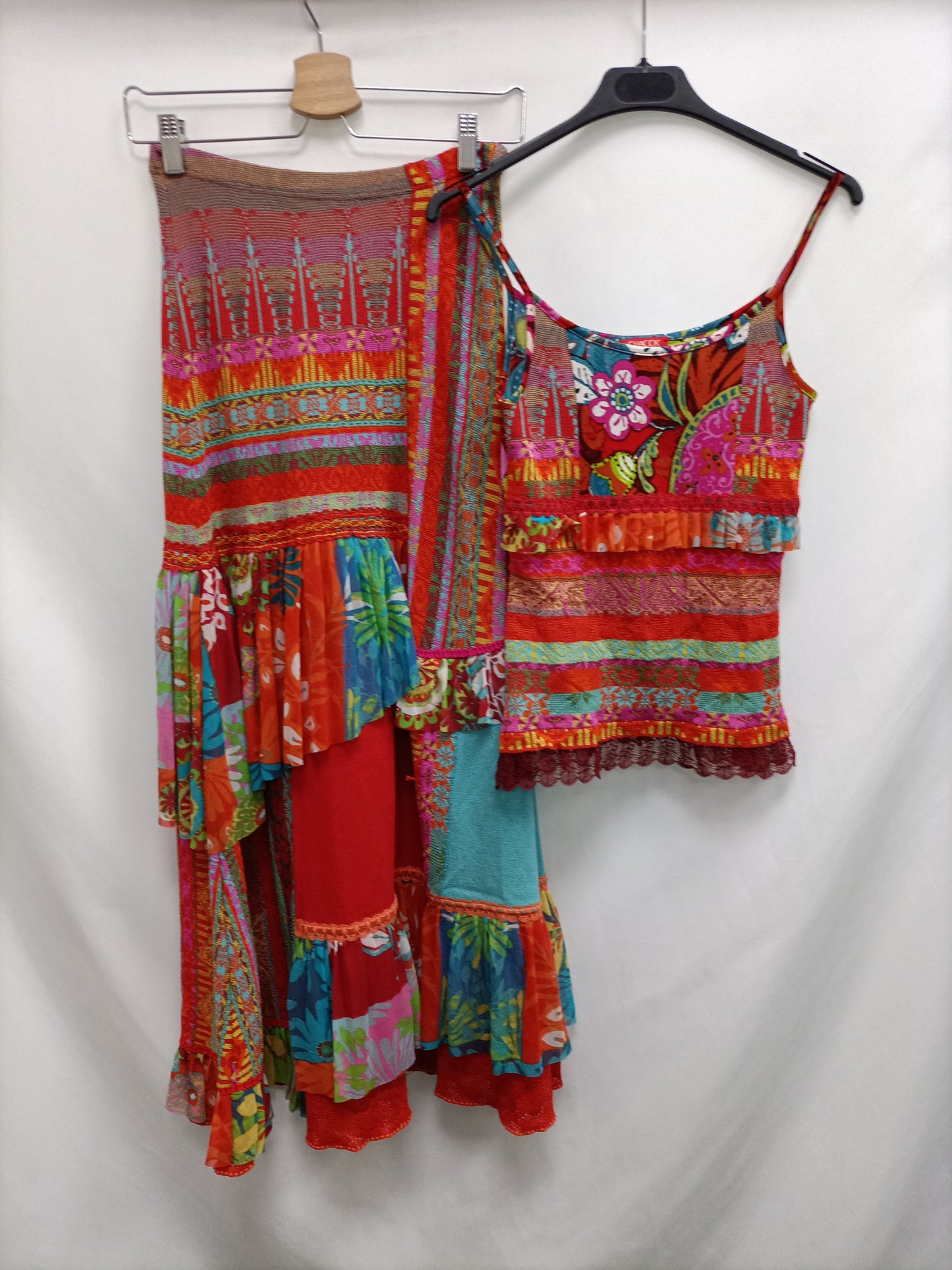 CHACOK.Total look top y falda larga doble textura T.1(S)