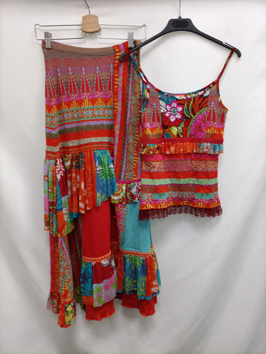 CHACOK.Total look top y falda larga doble textura T.1(S)