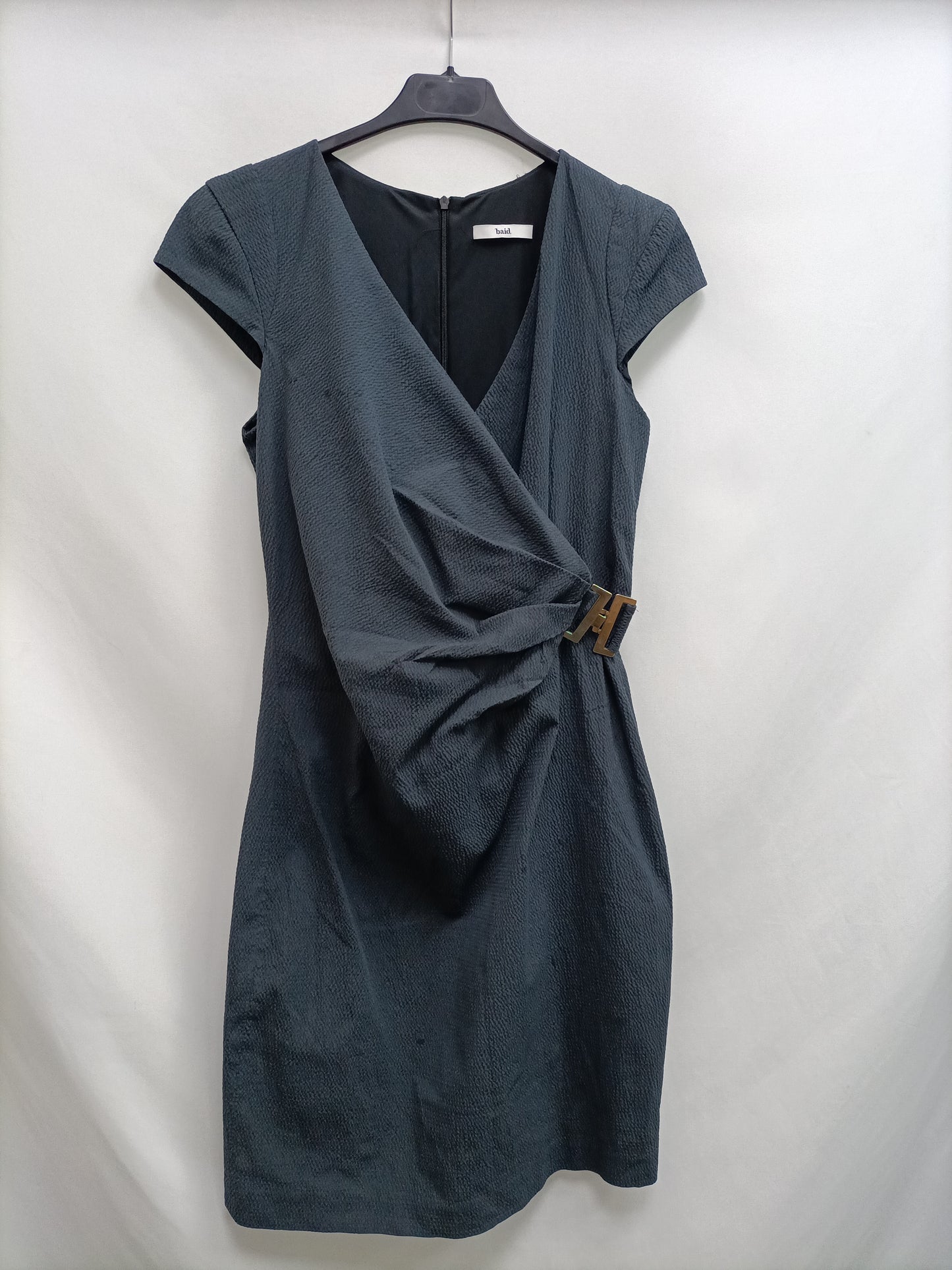 BAID.Vestido gris textura T.42