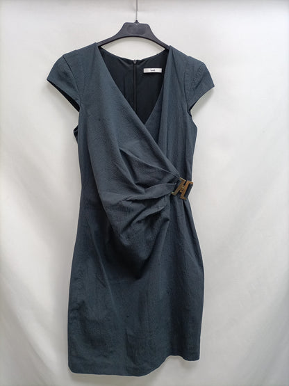 BAID.Vestido gris textura T.42