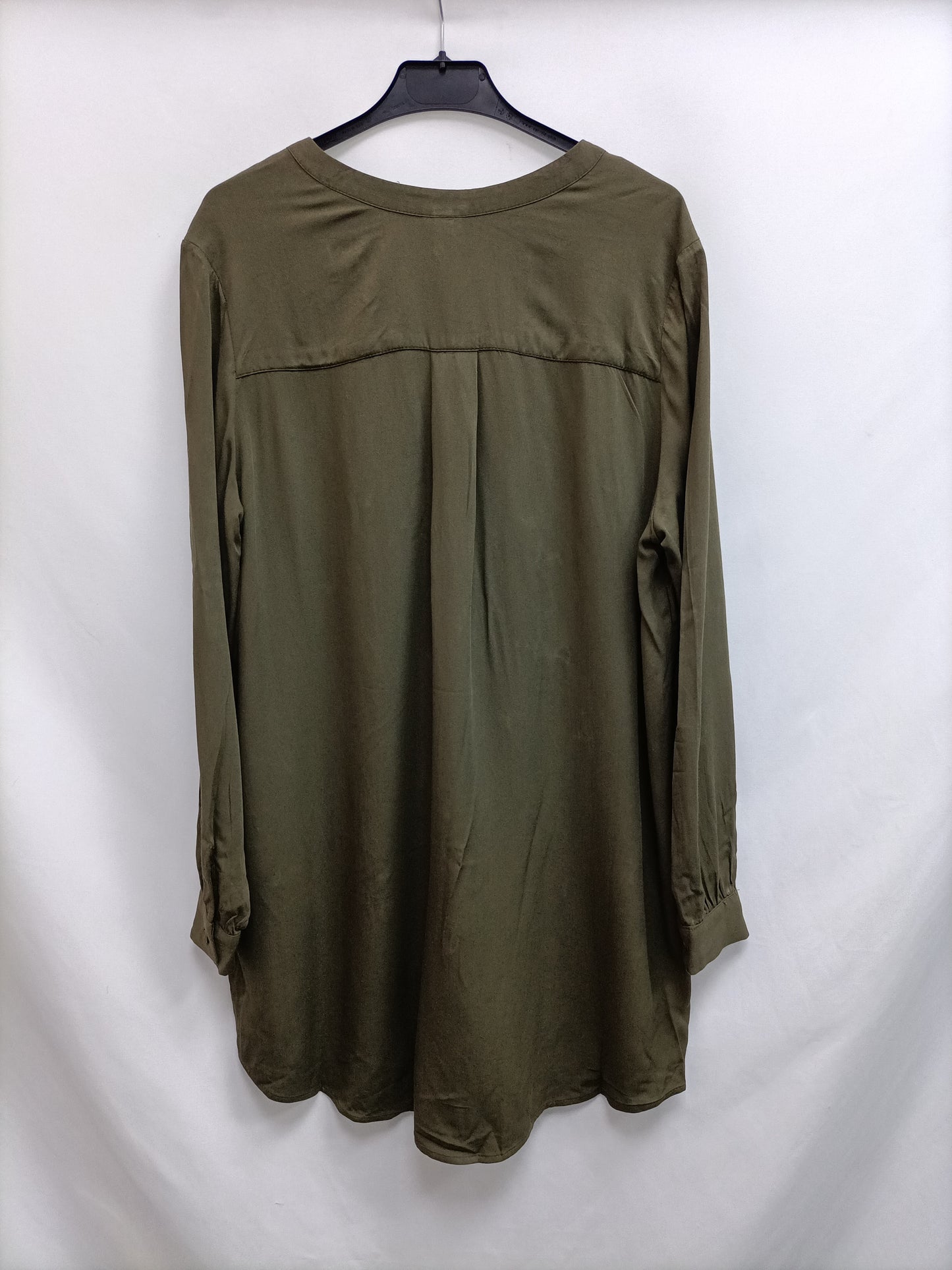 H&M.Vestido corto camisero T.36