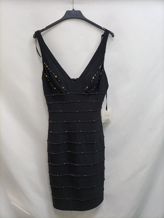 PRONOVIAS.Vestido corto pedrería T.38