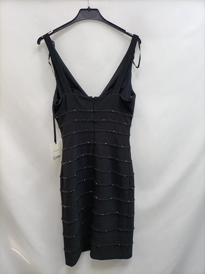 PRONOVIAS.Vestido corto pedrería T.38